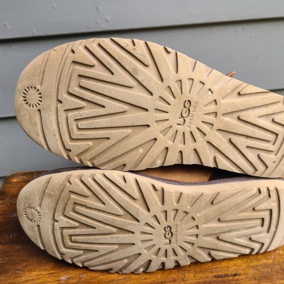 UGG Blaise Classic Shearling Zip Boots Brown Chestnut size 8 - Picture 7 of 11